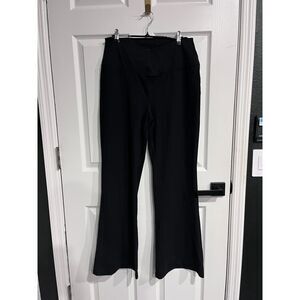 Yogalicious Lux Black High Waisted Flare Yoga Pants Women's XXL